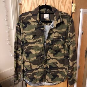 camo button up shirt